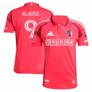 João Klauss St. Louis City SC adidas 2025 Forever CITY Red Authentic Player Jersey