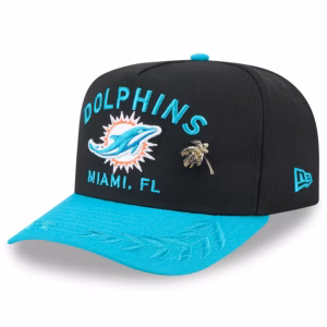 Miami Dolphins New Era 2025 NFL Draft On Stage A-Frame 59FIFTY Fitted Hat