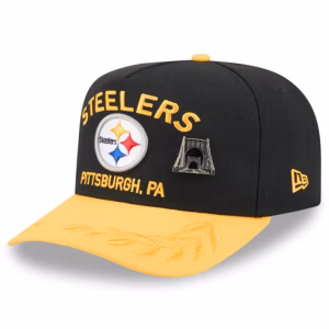 Pittsburgh Steelers New Era 2025 NFL Draft On Stage A-Frame 59FIFTY Fitted Hat