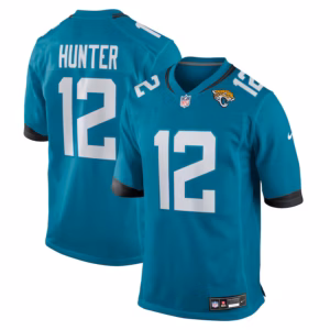 Travis Hunter Jacksonville Jaguars Nike 2025 NFL Draft First Round Pick Game Jersey