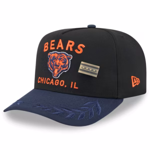 Chicago Bears New Era 2025 NFL Draft On Stage A-Frame 59FIFTY Fitted Hat