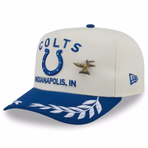 Indianapolis Colts New Era 2025 NFL Draft A-Frame 59FIFTY Fitted Hat