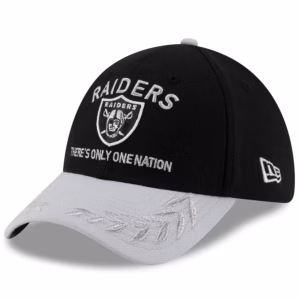 Las Vegas Raiders New Era 2025 NFL Draft 39THIRTY Flex Hat