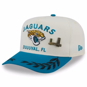 Jacksonville Jaguars New Era 2025 NFL Draft A-Frame 59FIFTY Fitted Hat