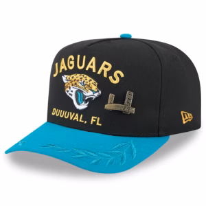 Jacksonville Jaguars New Era 2025 NFL Draft On Stage A-Frame 59FIFTY Fitted Hat