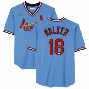 Jordan Walker St. Louis Cardinals Autographed Light Blue Cooperstown Replica Jersey
