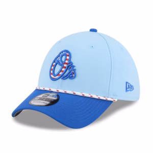 Baltimore Orioles New Era 2025 Fourth of July 39THIRTY Flex Hat