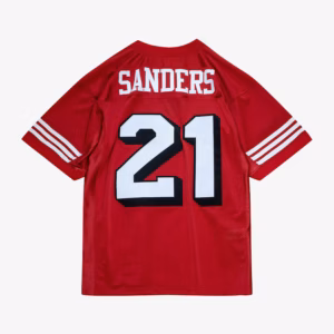 Deion Sanders Scarlet San Francisco 49ers 1994 Authentic Jersey