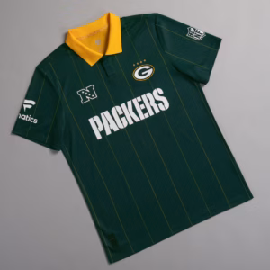 Green Bay Packers Fanatics NFL Football x Football Collared Fan Top