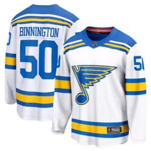 Jordan Binnington St. Louis Blues Fanatics Away Breakaway Player Jersey