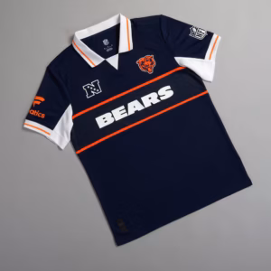 Chicago Bears Fanatics NFL Football x Football Collared Fan Top
