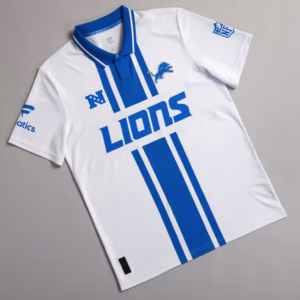 Detroit Lions Fanatics NFL Football x Football Collared Fan Top