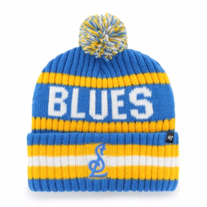 St. Louis Blues '47 Bering Cuffed Knit Hat with Pom