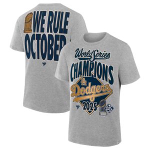 Los Angeles Dodgers Fanatics 2025 World Series Champions Locker Room Authentic T-Shirt