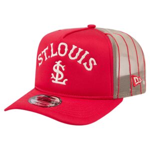 St. Louis Cardinals New Era Vintage Arched Foam Front 9FIFTY A-Frame Adjustable Trucker Hat