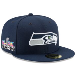 Seattle Seahawks New Era Super Bowl LX Champions Side Patch 59FIFTY Fitted Hat