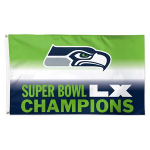 Seattle Seahawks WinCraft Super Bowl LX Single-Sided Deluxe 3' x 5' Flag