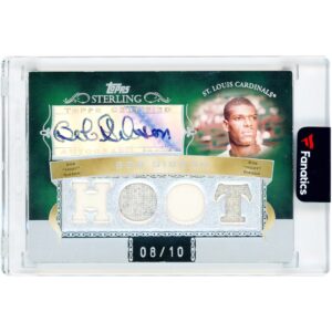 Bob Gibson St. Louis Cardinals Autographed 2007 Topps Sterling Game-Used Four Dual-Color Jersey Relics #4SSA-112 #8/10 Card