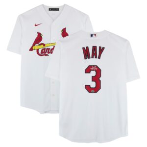 Dustin May St. Louis Cardinals Autographed Fanatics Authentic White Nike Replica Jersey