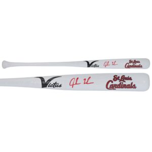 Jordan Walker St. Louis Cardinals Autographed Fanatics Authentic Victus White Team Logo Mini Bat
